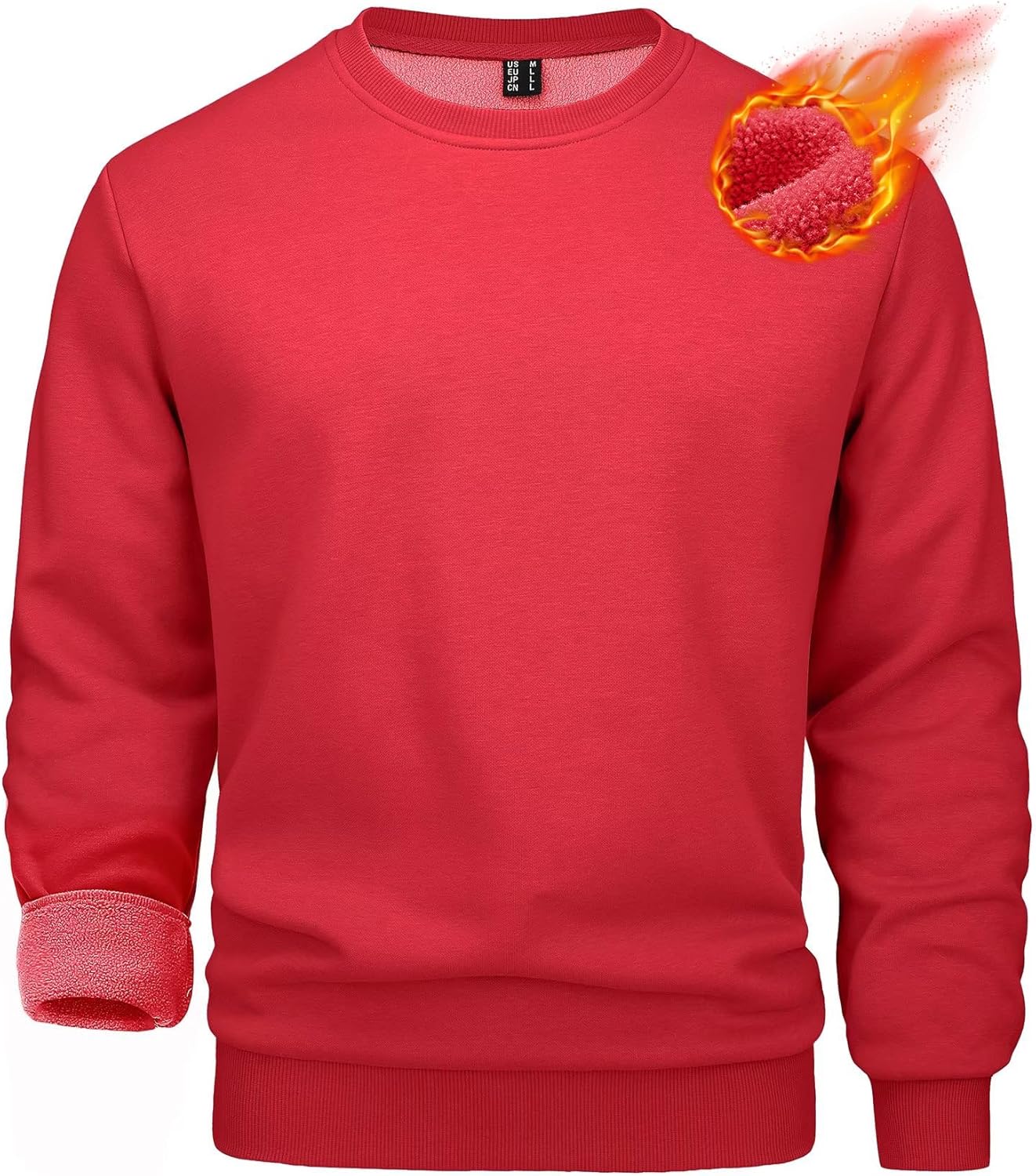 MAGCOMSEN Men's Crewneck Sweatshirt for Casual Warmth and Comfort