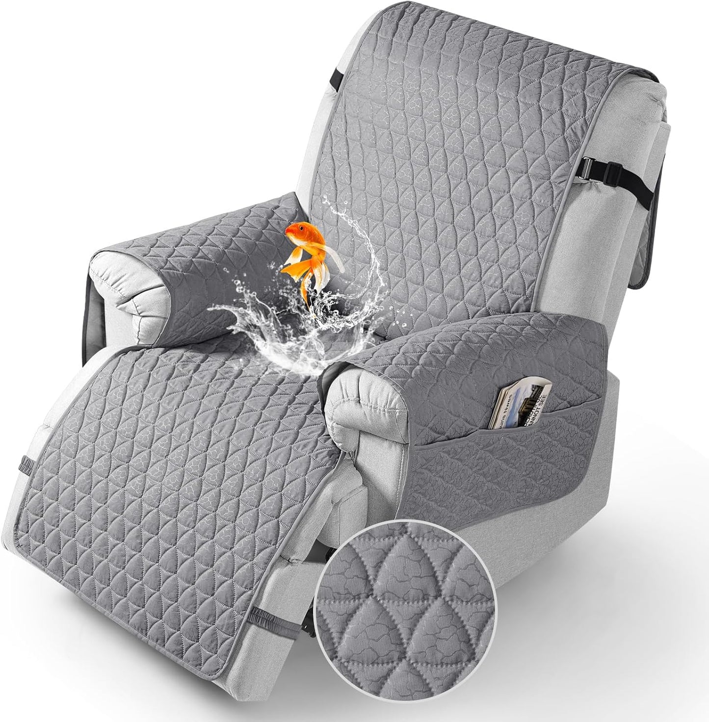 TAOCOCO Waterproof Recliner Cover with Non-Slip Granule Design
