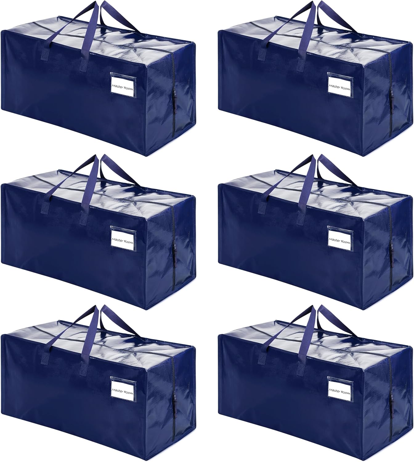 VENO 6 Pack Heavy Duty Moving Bags with Backpack Straps