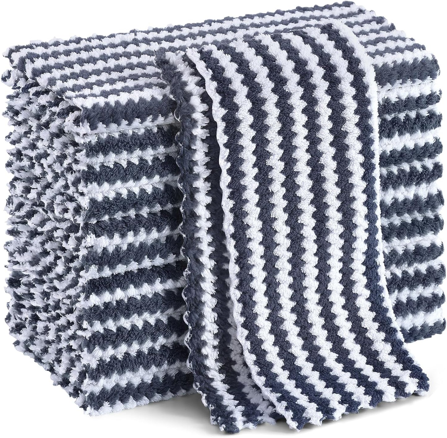 Ultra Soft Microfiber Dish Cloths - 12 Pack