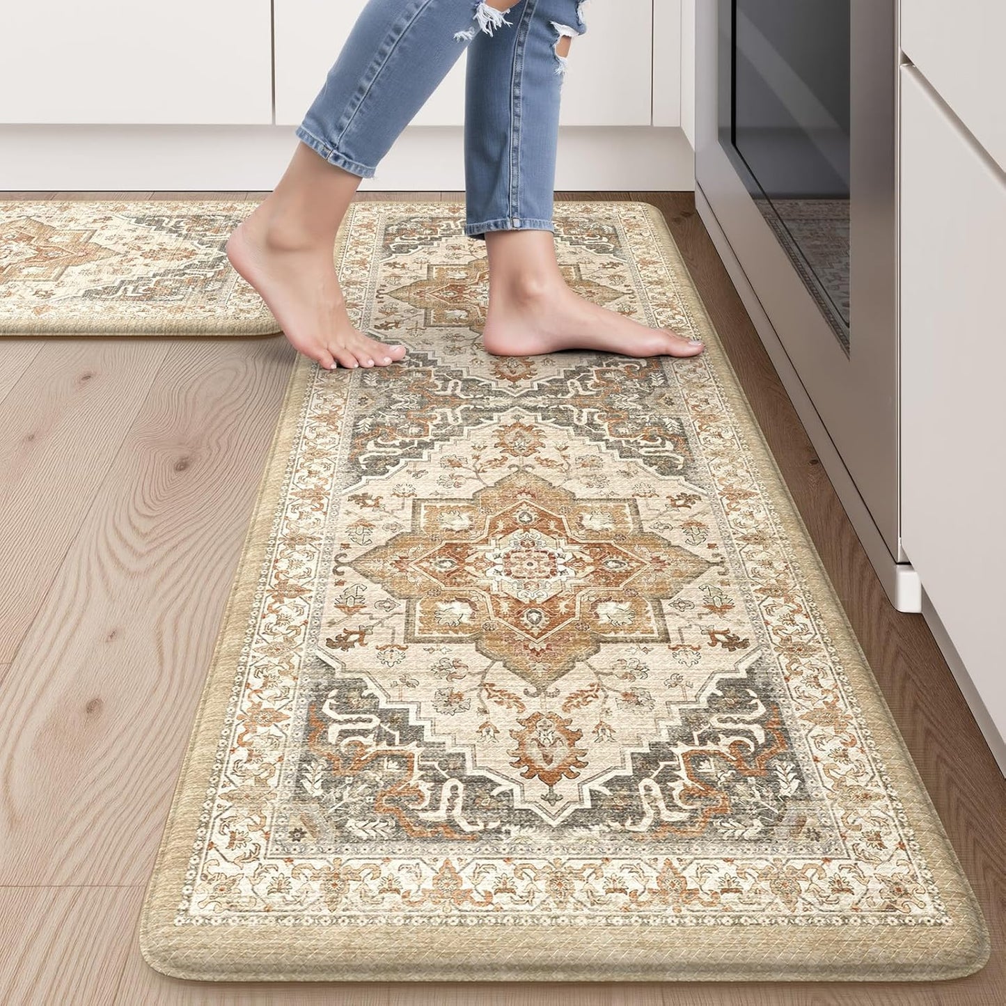 Anti Fatigue Mat for Kitchen Floor - Non Slip Waterproof Design