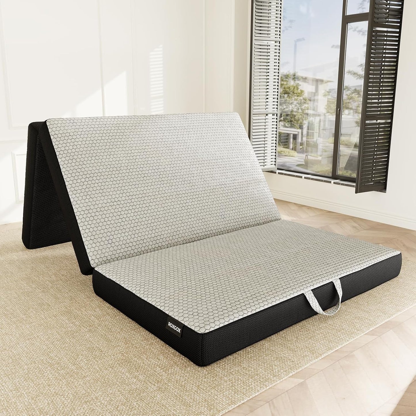Memory Foam Trifold Mattress for Travel, Camping, and More
