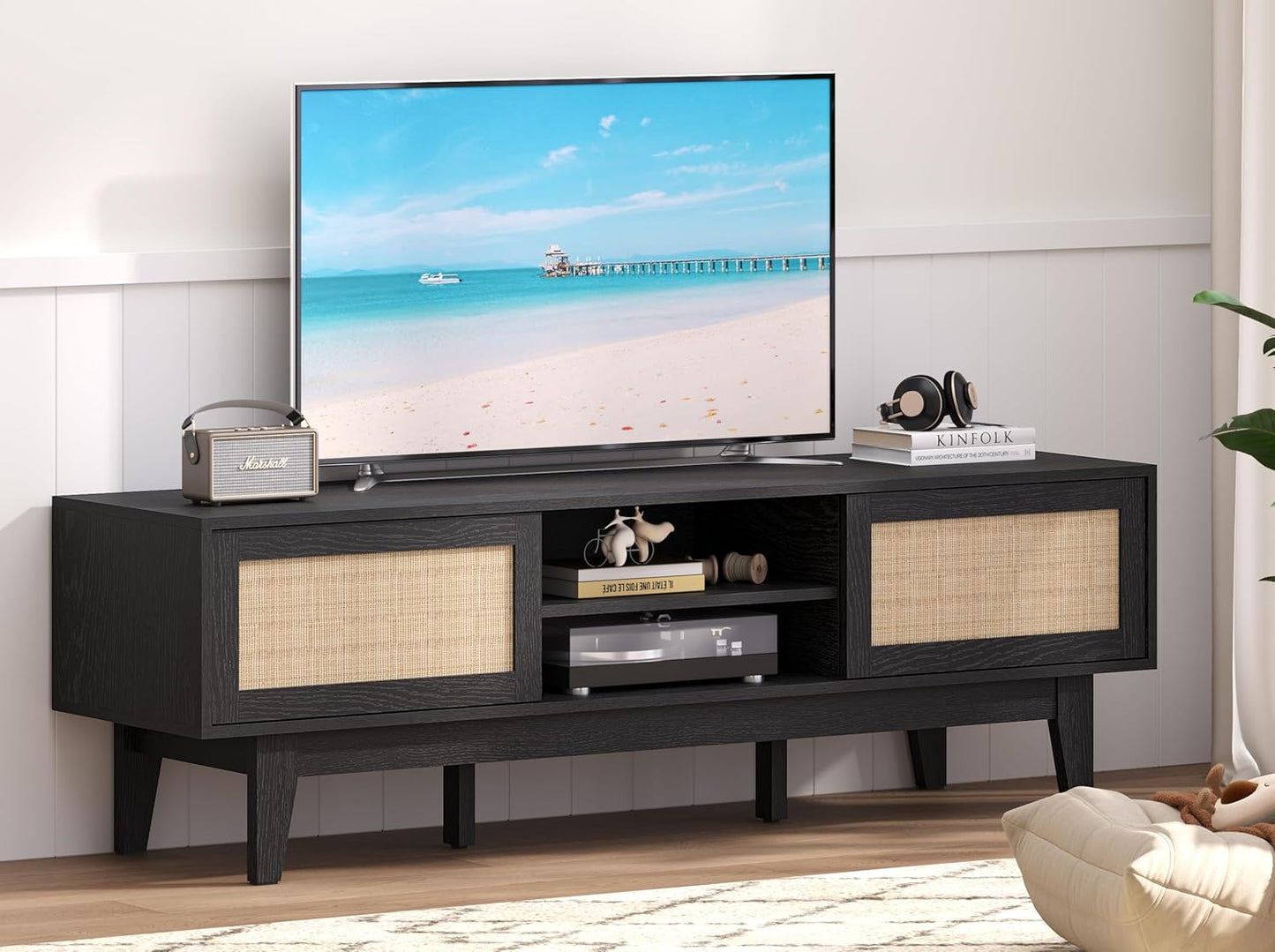 Rattan TV Stand: Stylish Storage Solution
