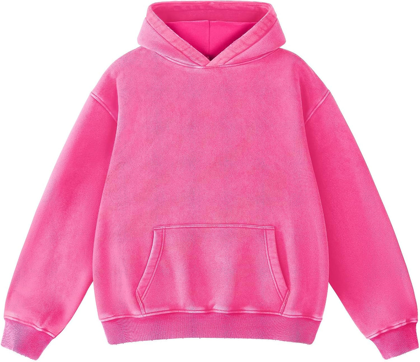 FAIABLE Mens Oversized Acid Wash Hoodie for Streetwear Style