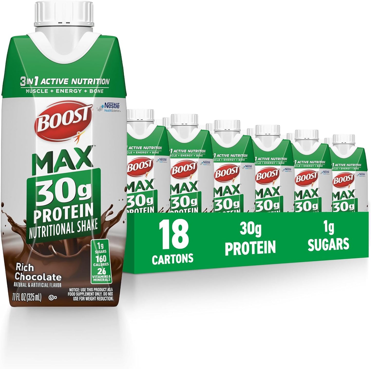 BOOST MAX Protein Shakes - 30g High Protein for Recovery