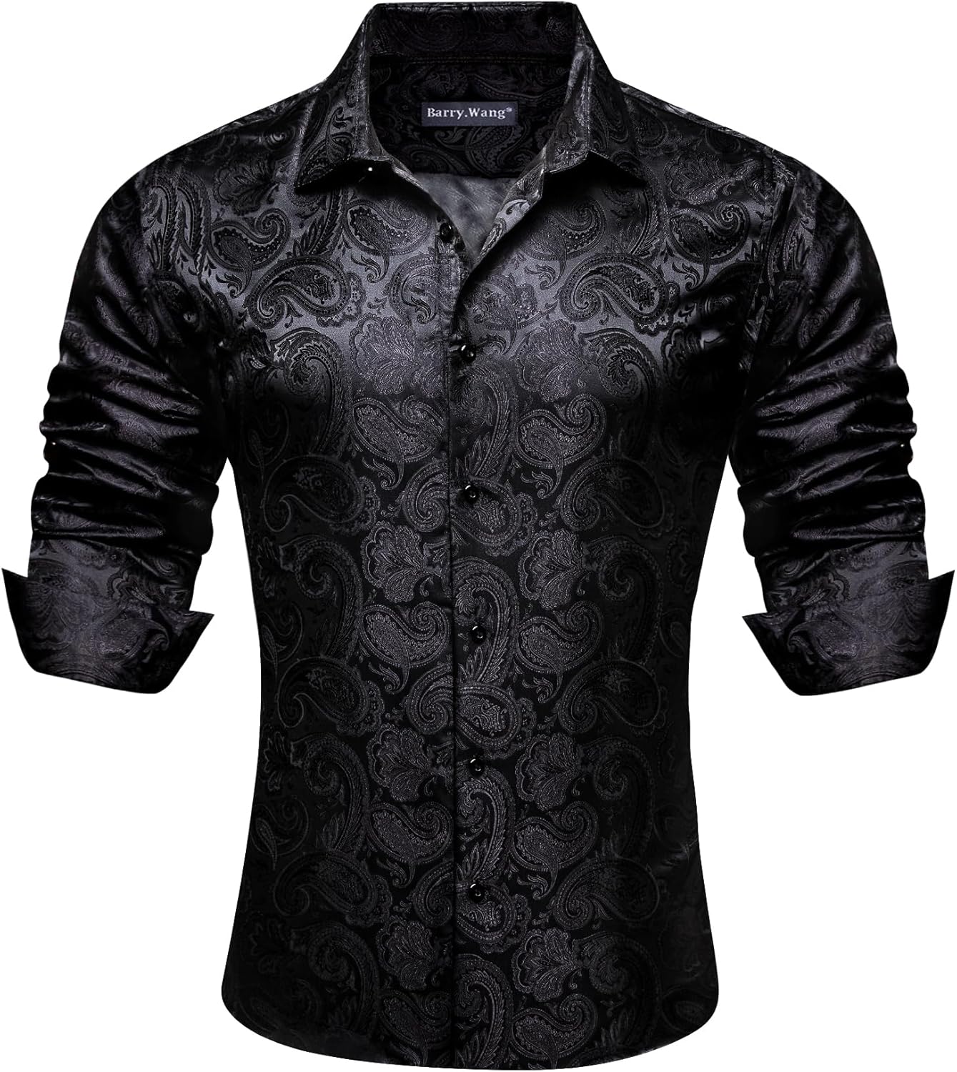 Barry.Wang Men's Silk Shirts for Stylish Casual Occasions