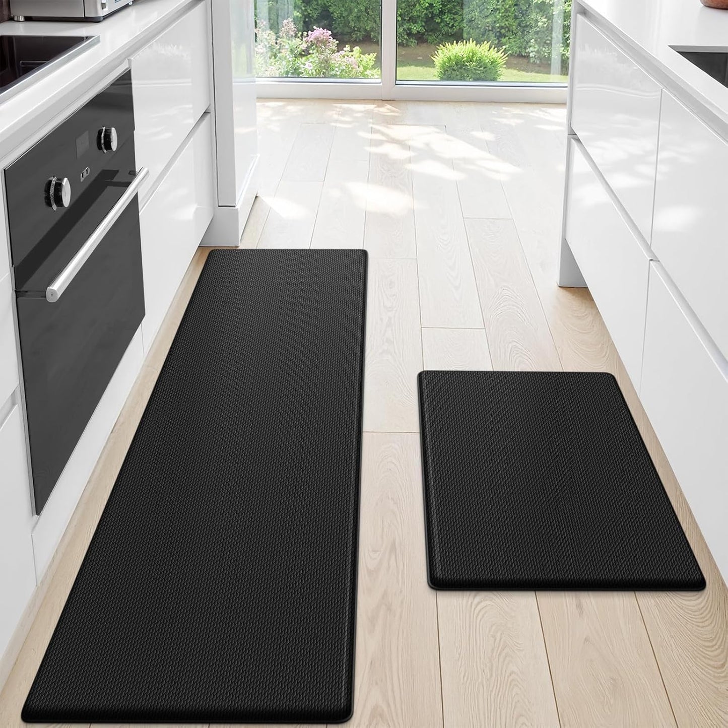 StepLively Kitchen Mats Set - Cushioned Anti-Fatigue Rugs
