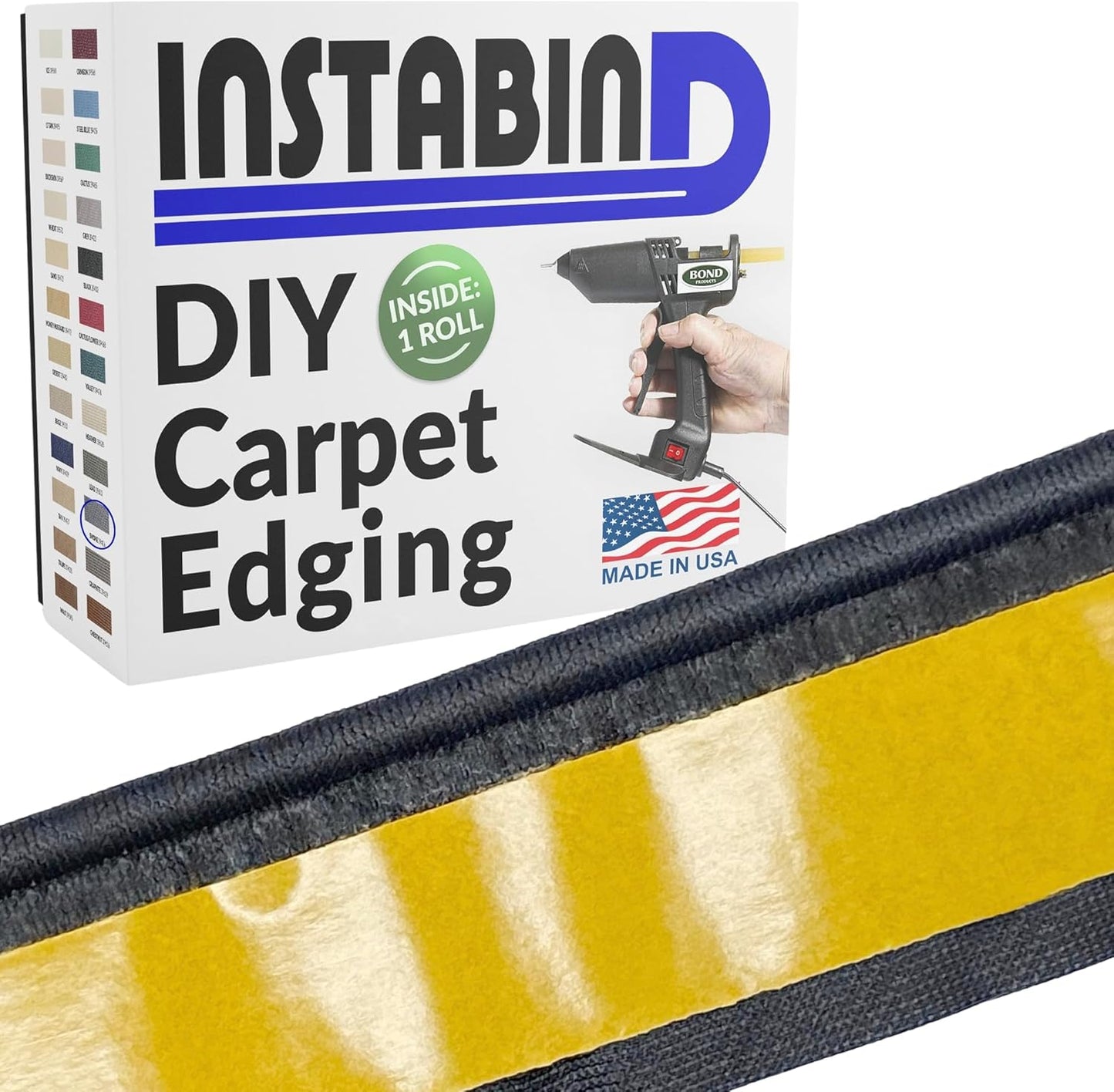Instabind Carpet Binding Tape for DIY Area Rugs and Edges