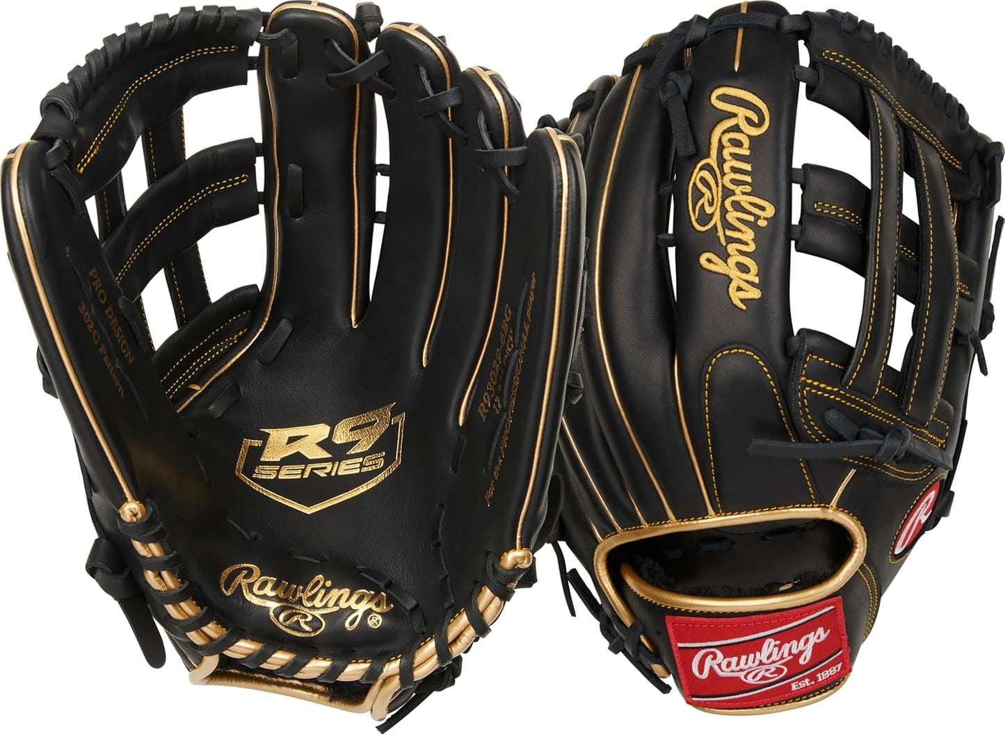 Rawlings R9 Series Baseball Glove for Youth Players Ages 8-14