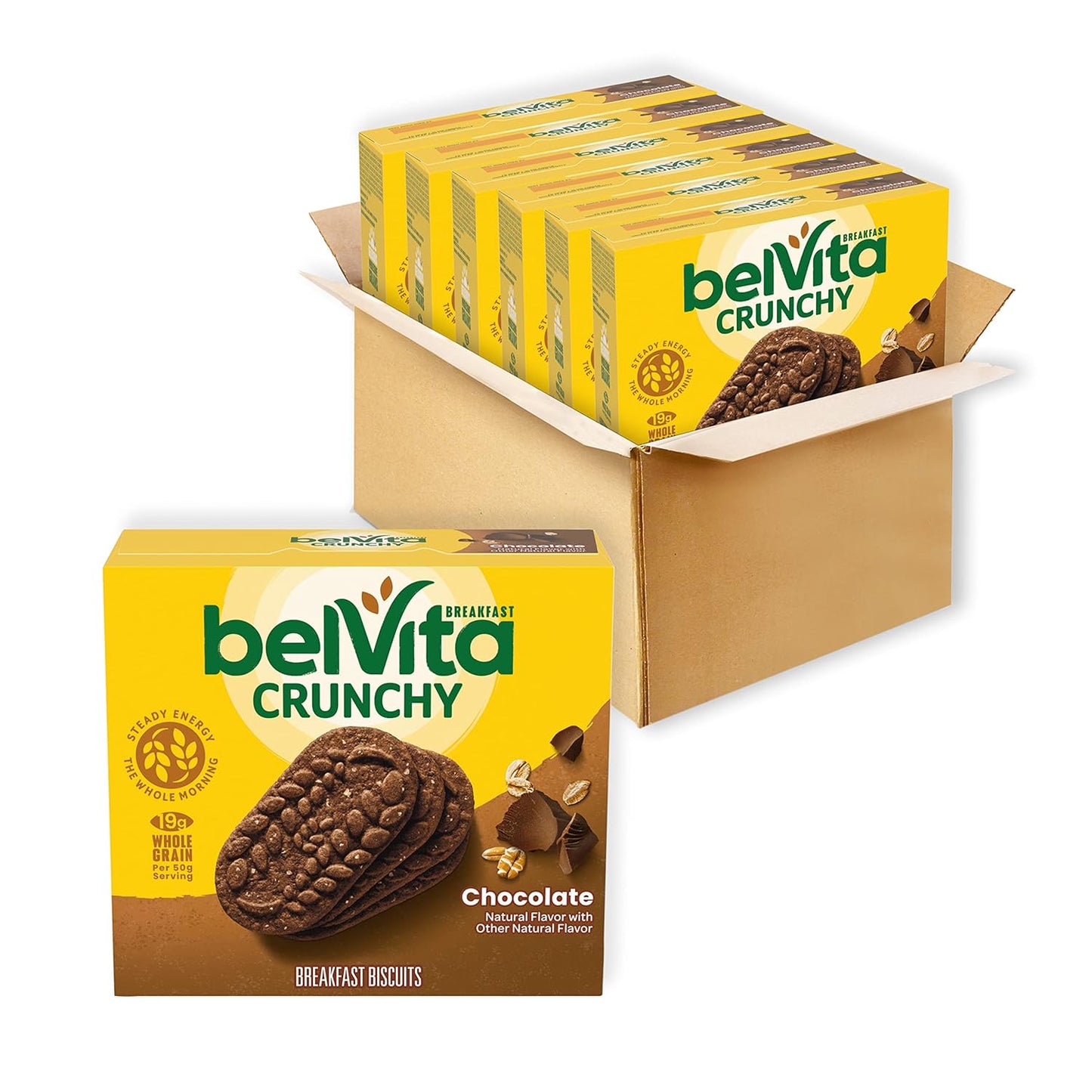 belVita Breakfast Bars Biscuits Chocolate for Steady Energy