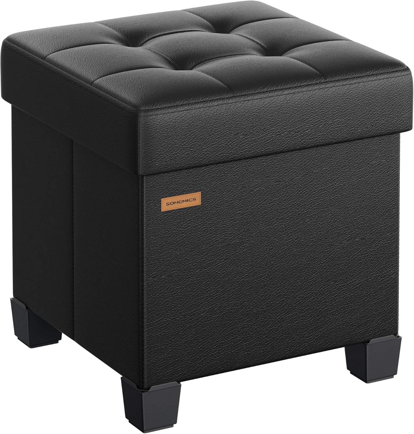 SONGMICS Storage Ottoman Cube with Legs for Stylish Comfort