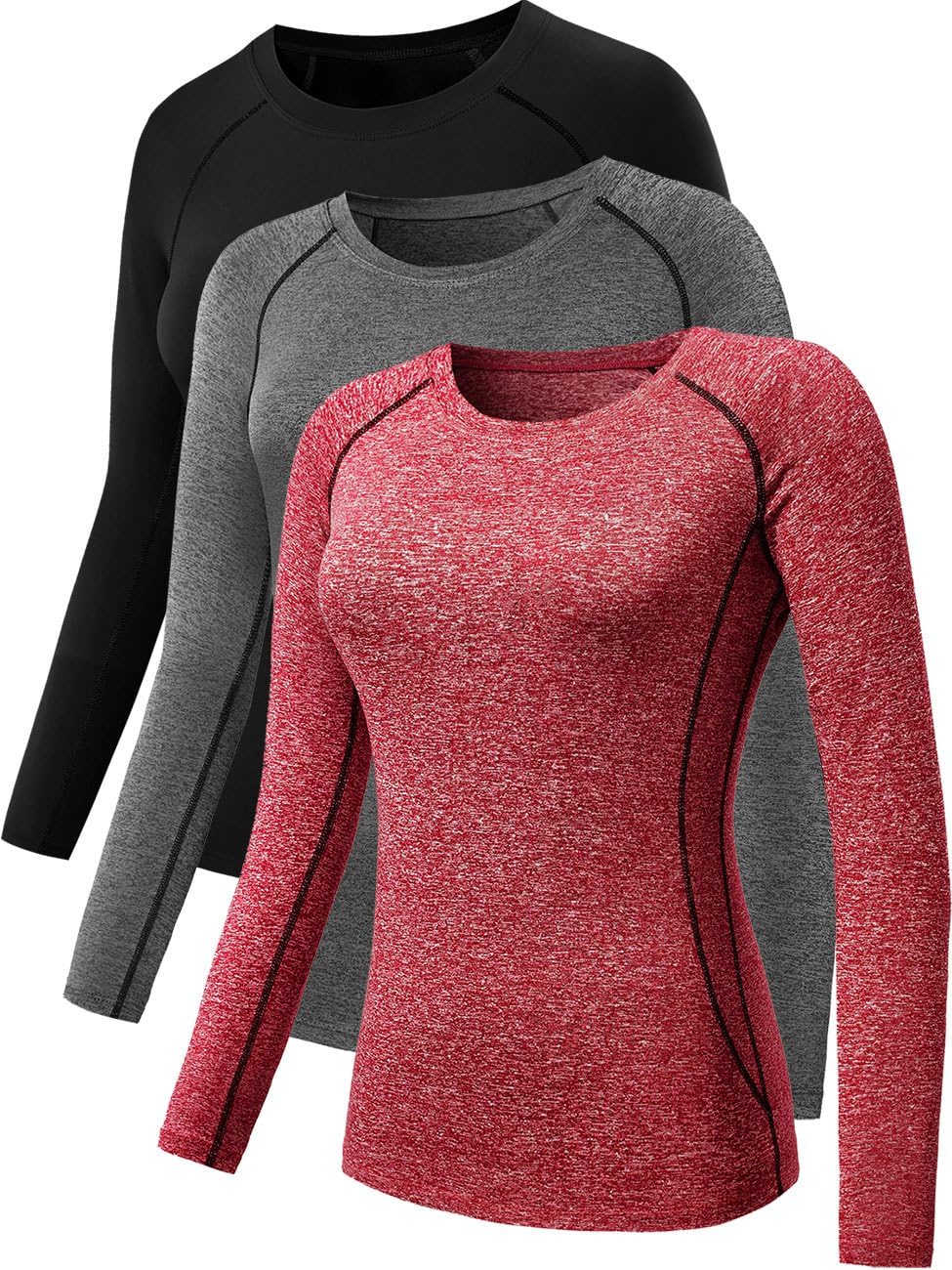 NELEUS Women's Compression Shirts for Yoga and Athletic Use