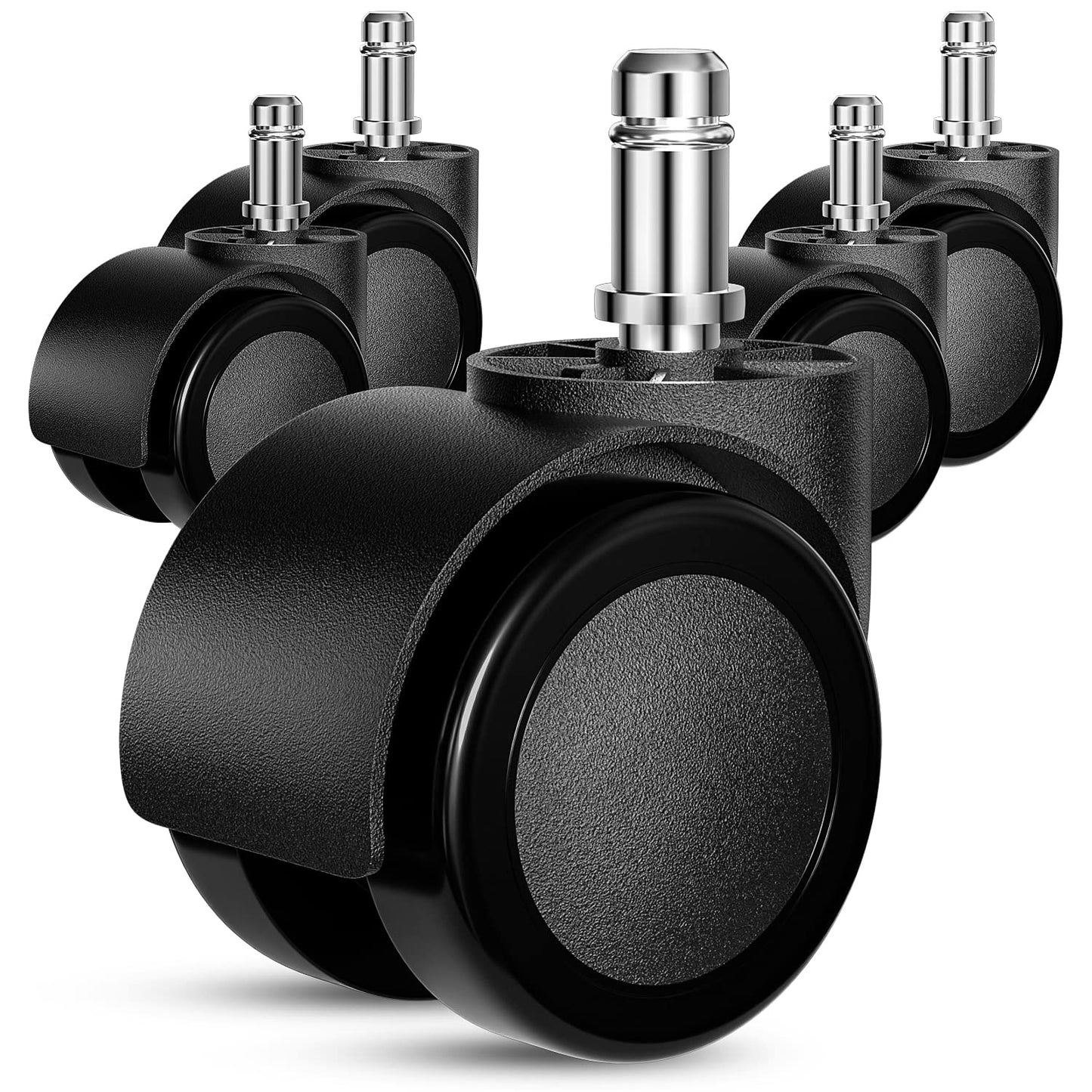Quiet & Safe: Aisuly 2 Office Chair Wheels x5