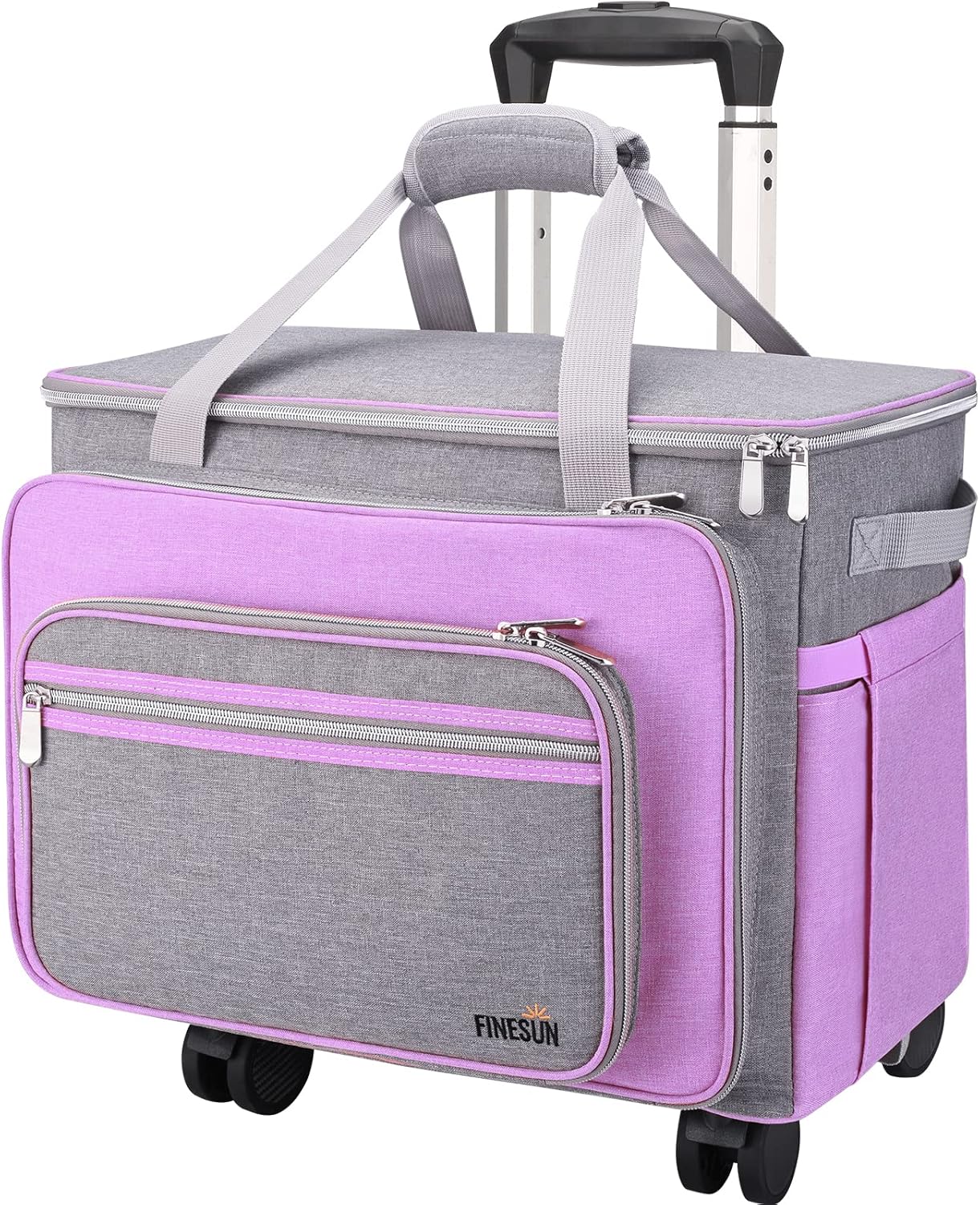 FINESUN Sewing Machine Case with Wheels for Easy Transport