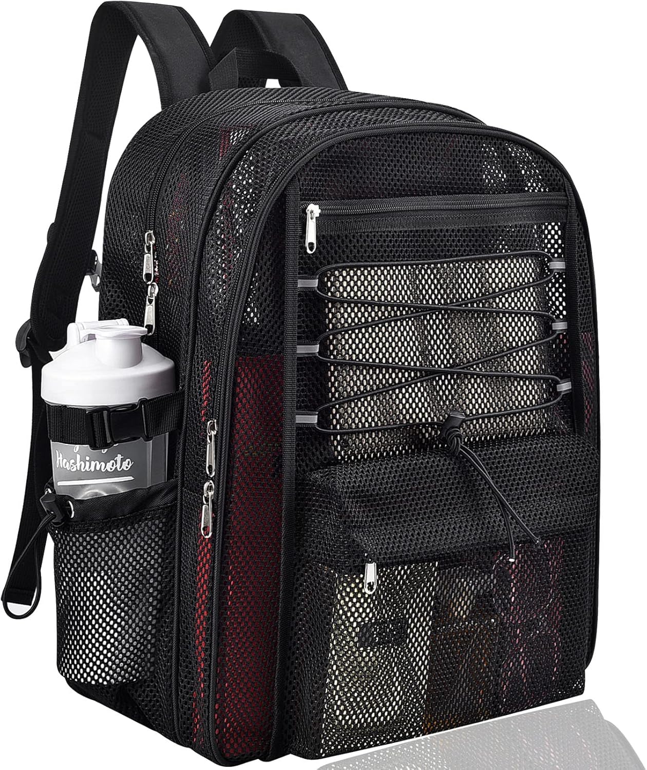 Heavy Duty Mesh Backpack for School and Outdoor Activities