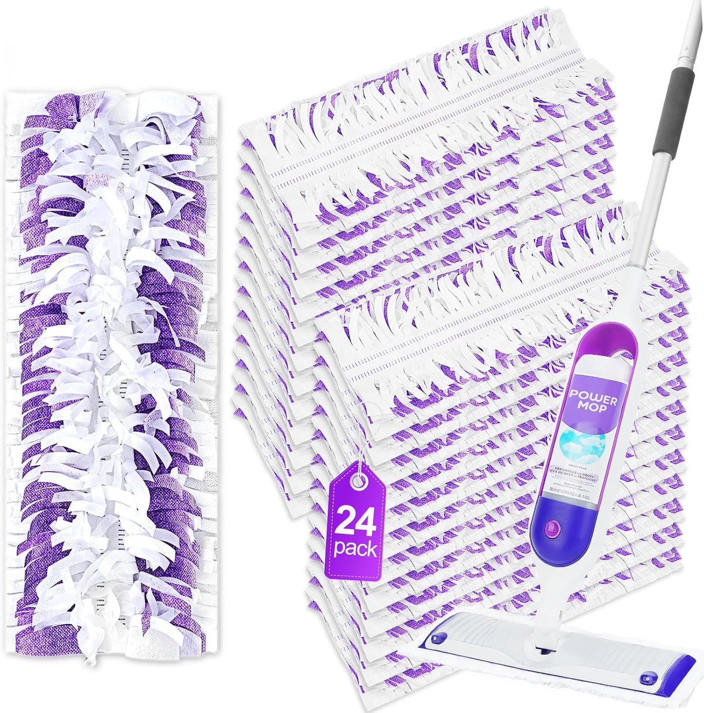 Power Mop Refills - 24 Pack for Swiffer PowerMop by YagoDago
