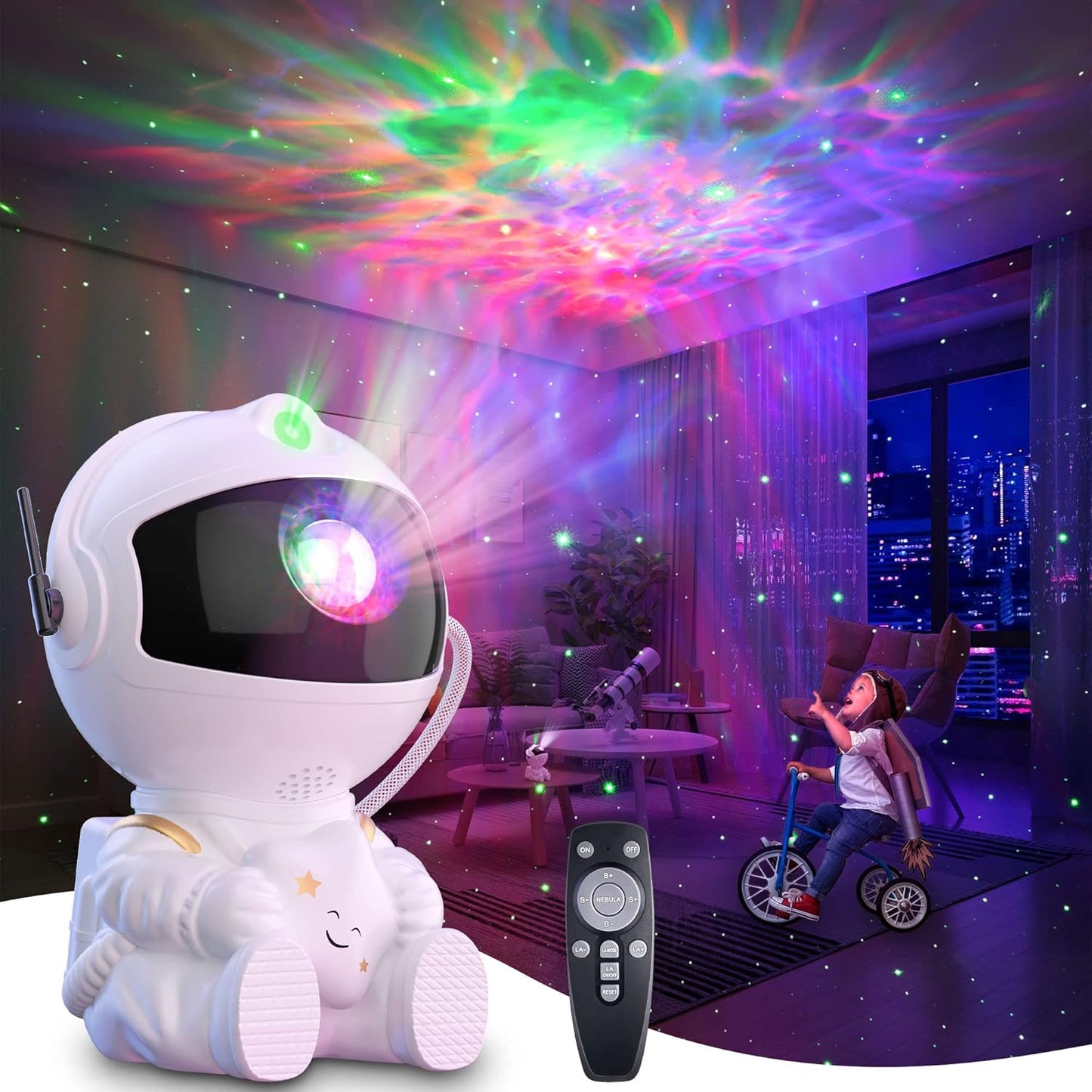 Nebula Sky Star Projector - Transform Your Space with Mesmerizing Galaxy Effects!