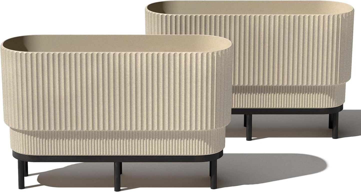 Veradek Demi Series Raised Long Planter for Modern Decor