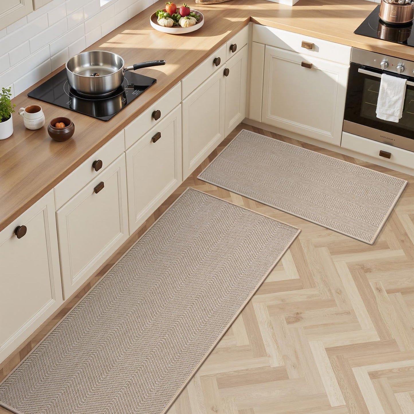 Non Slip Washable Kitchen Mats for Floor - AMOAMI Kitchen Rugs
