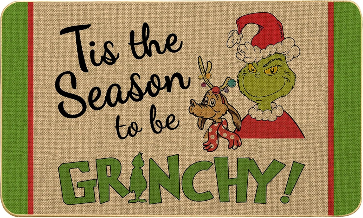 Non-Slip Christmas Welcome Mat ~ Festive Santa Decor