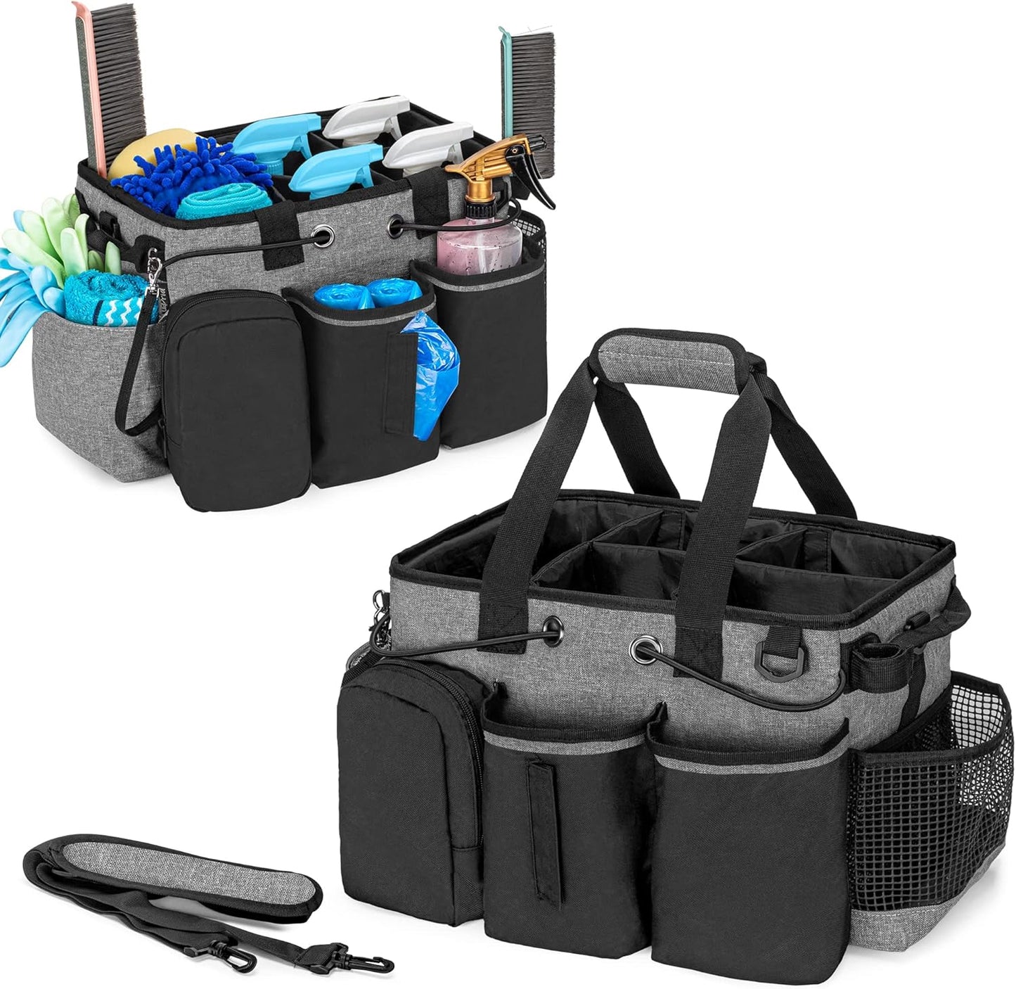 LoDrid Large Professional Cleaning Caddy for Organizing Supplies