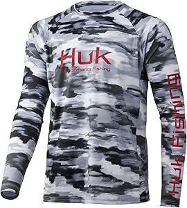 HUK Men's Pursuit Vented Long Sleeve Fishing Shirt for Comfort