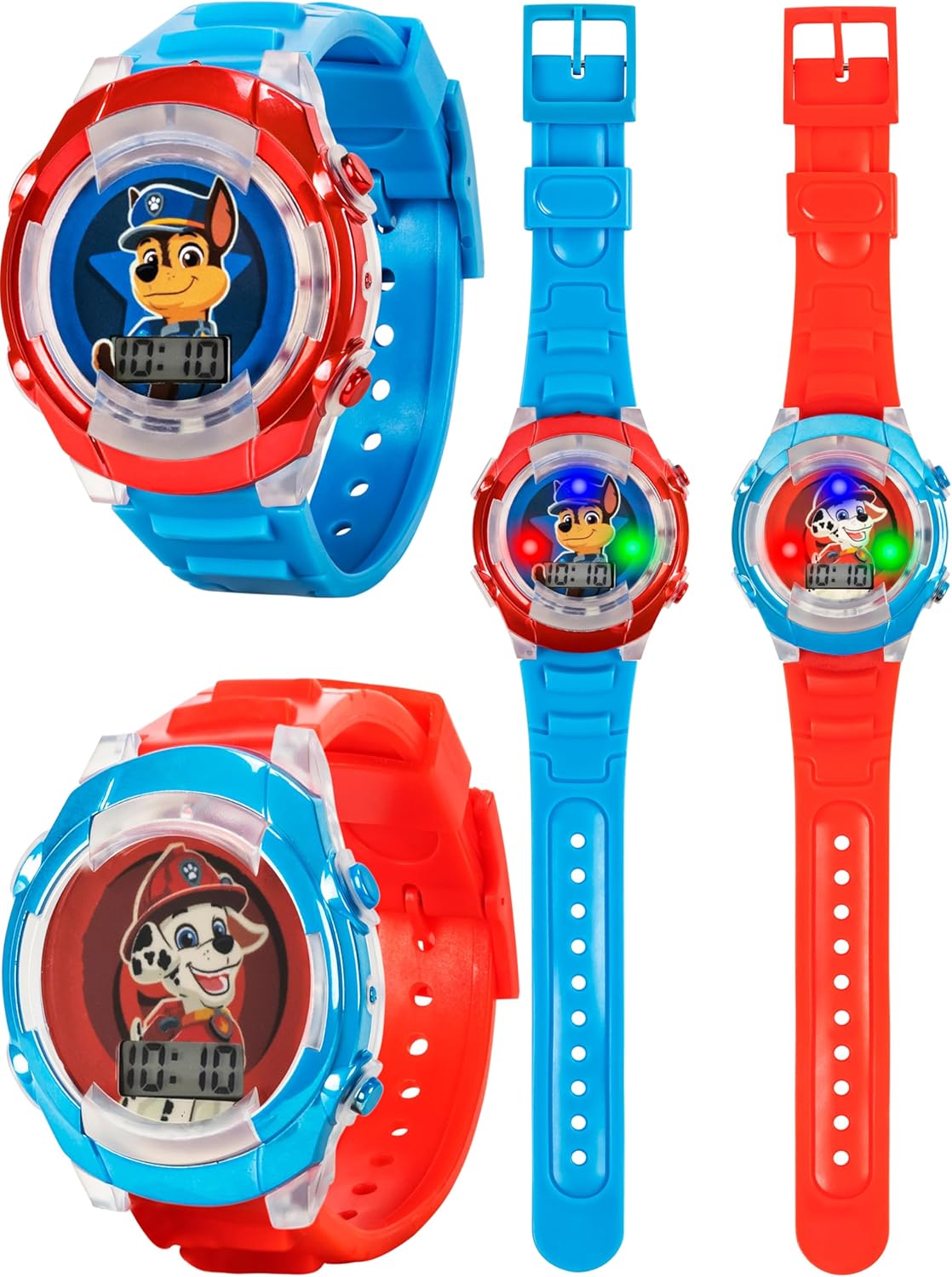 Accutime Paw Patrol LED Watch Set - Chase & Marshall Digital Watches