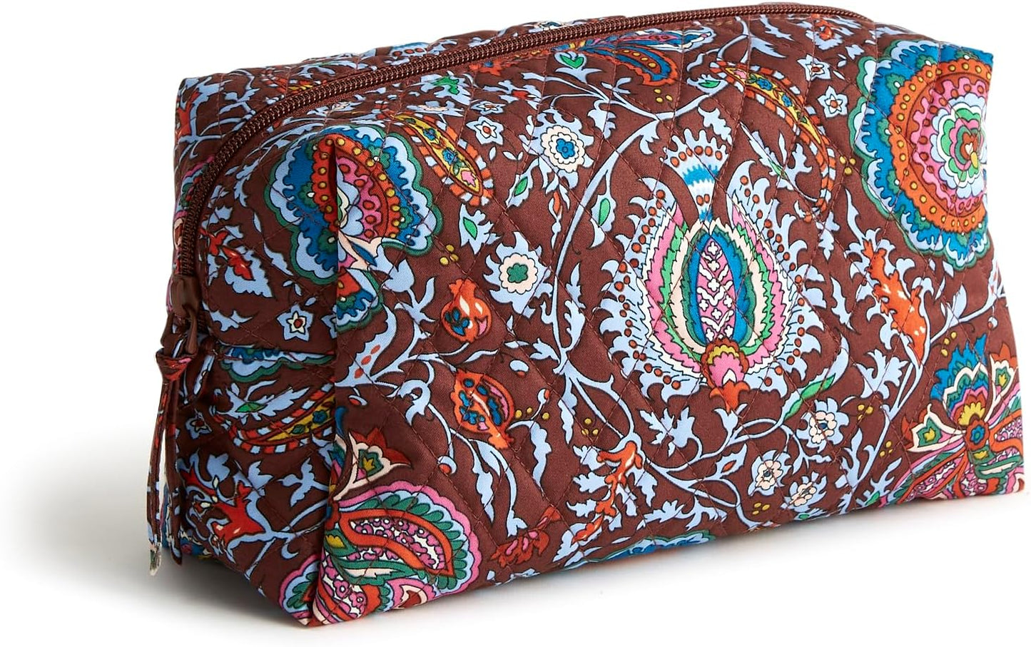 Vera Bradley Women's Cotton Large Cosmetic Bag for Travel