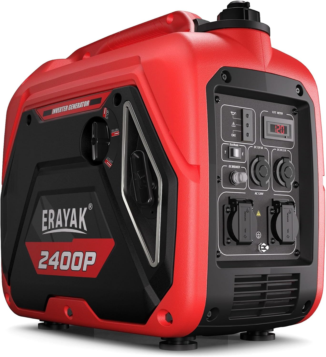 ERAYAK 2400W Quiet Inverter Generator | Power Backup