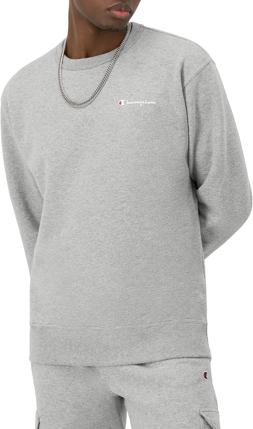 Champion Men's Fleece Midweight Crewneck Sweatshirt for Comfort