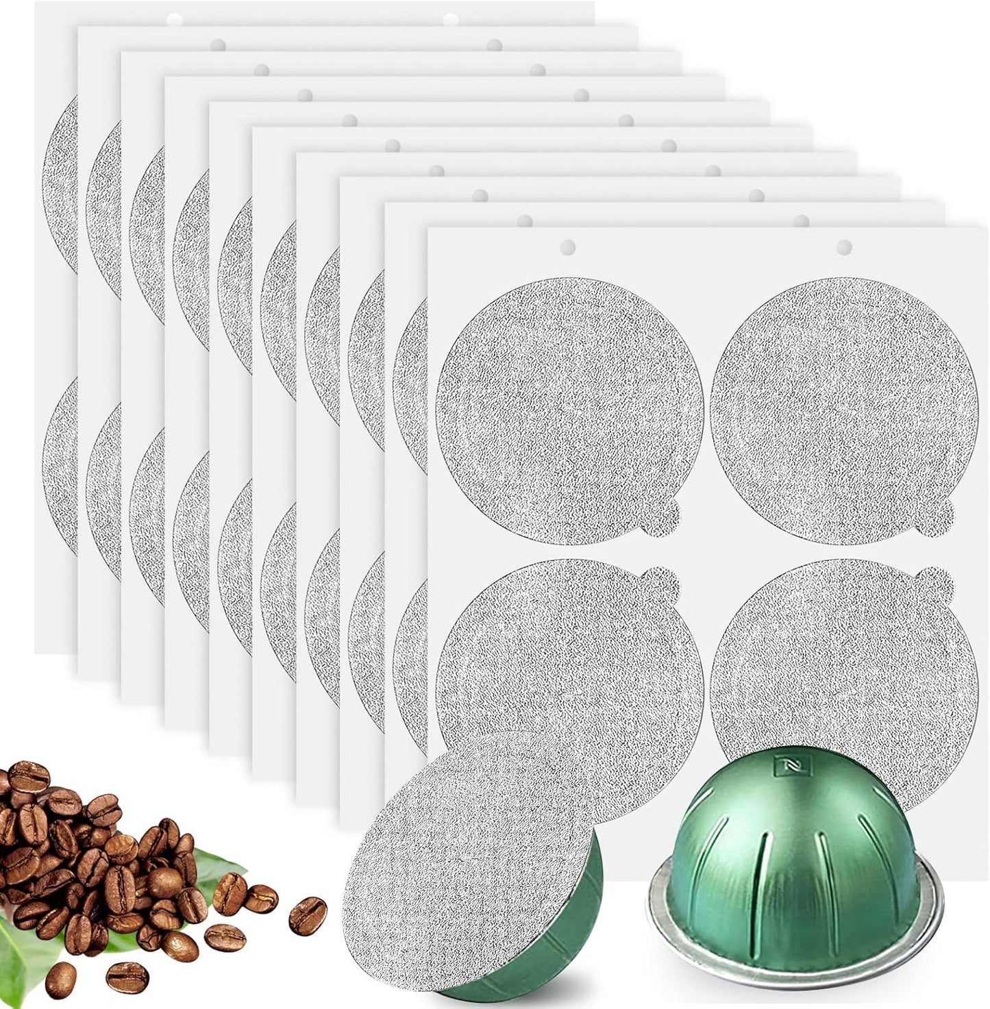 Kikiwell Aluminum Foil Lids 100pcs - Refillable Pods Solution