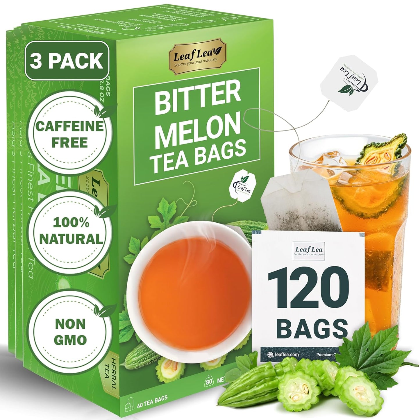 Bitter Melon Tea Bags for Wellness and Digestion Support