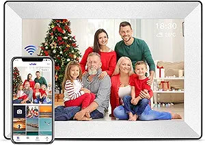 10.1Inch WiFi Digital Picture Frame with 16GB Storage and Auto-Rotate