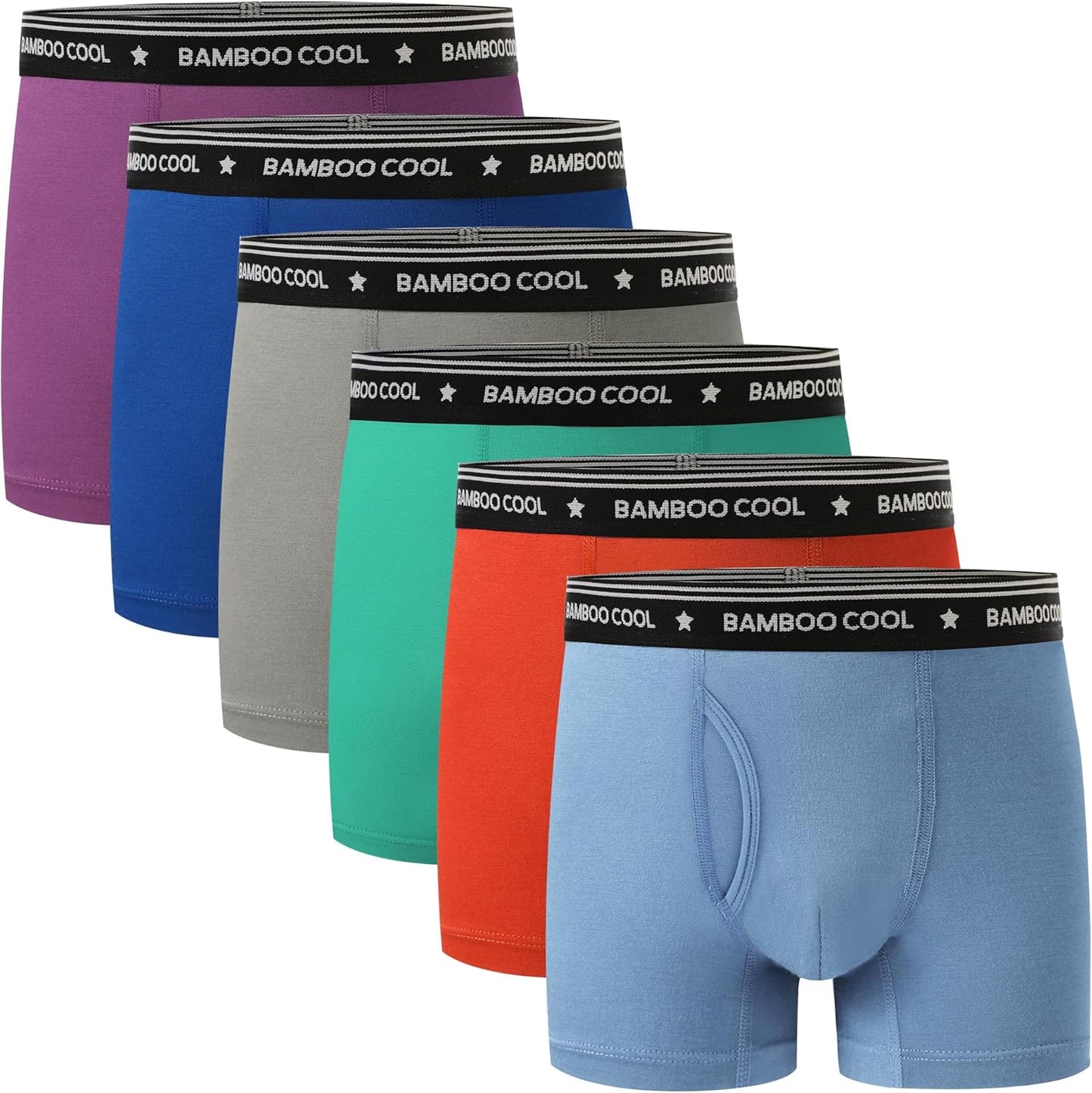 Bamboo Cool Boys' Underwear Soft Lightweight Moisture-Wicking Briefs