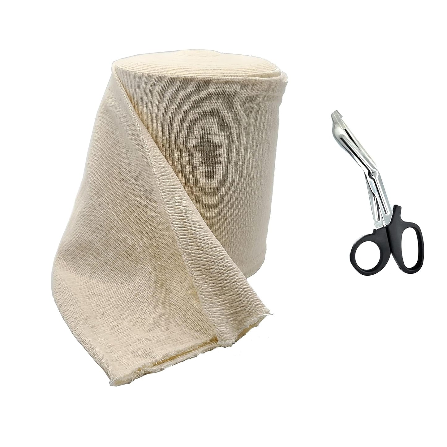 Premium Elastic Tubular Bandage Size J with Medical Scissors