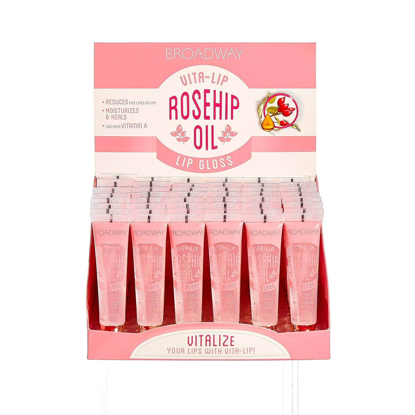 Ruby Kisses Broadway Vita-Lip Clear Lip Gloss for Hydration