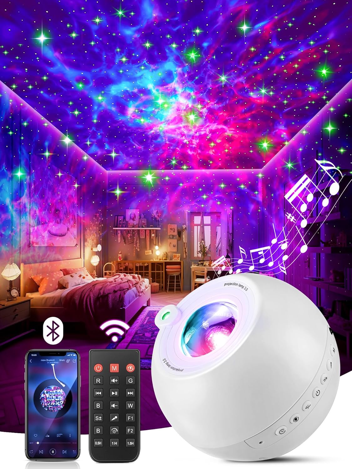 Beautify Your Space with One Fire Galaxy Projector