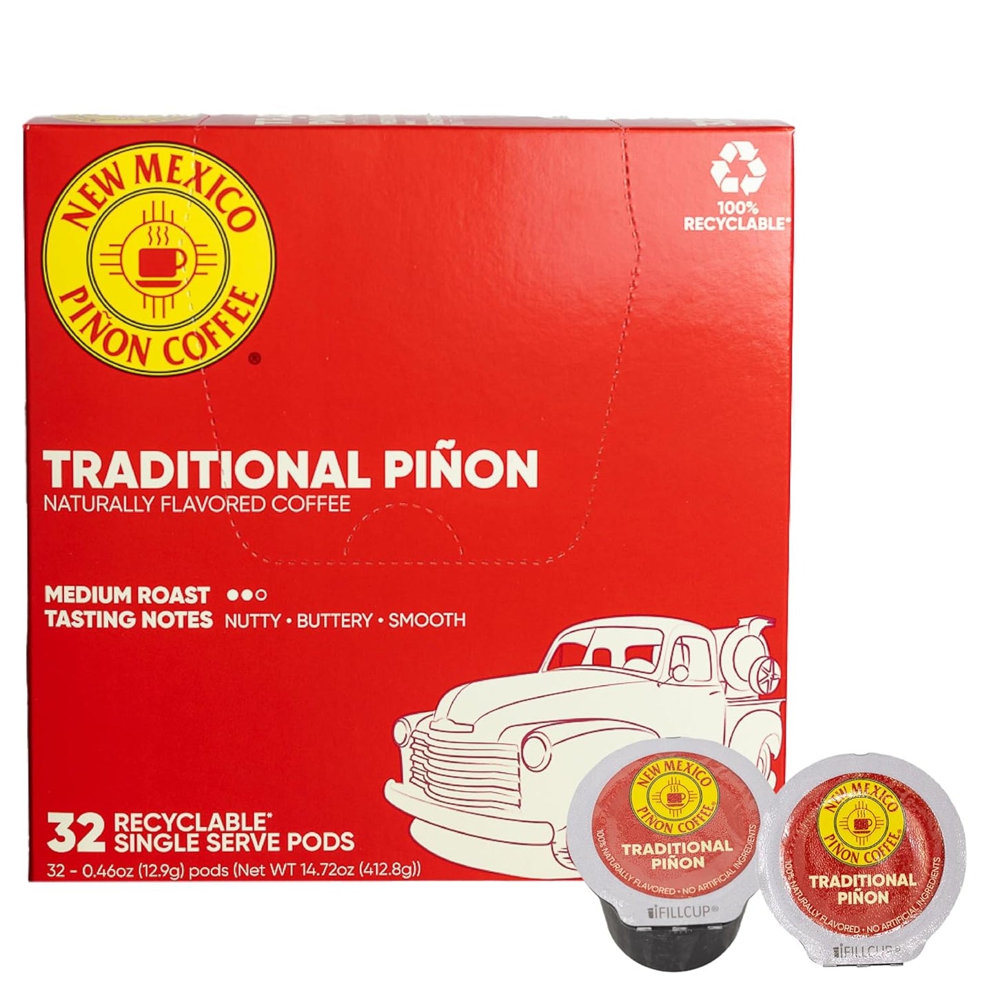 Nutty & Smooth Medium Roast K-Cups by New Mexico Pion