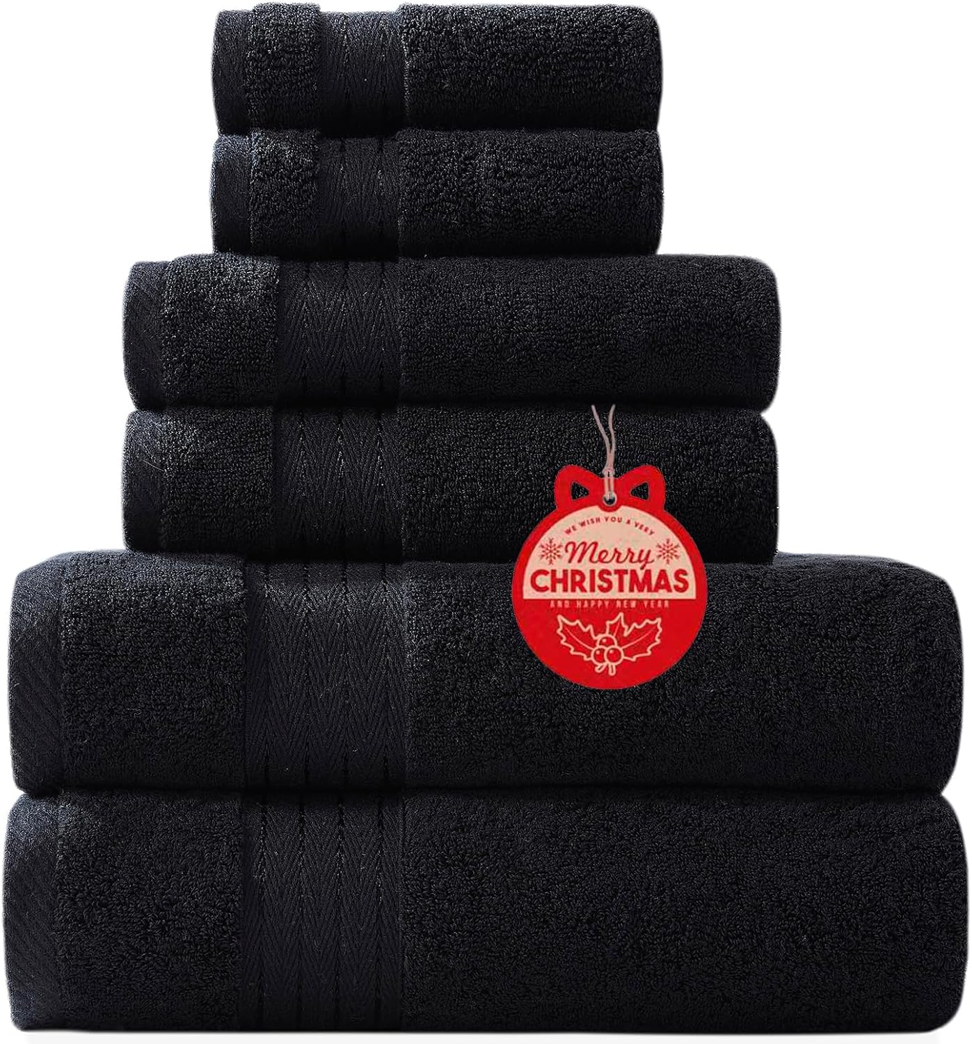 Ultra-Soft 6Pcs Cotton Bath Towel Set for Luxurious Comfort