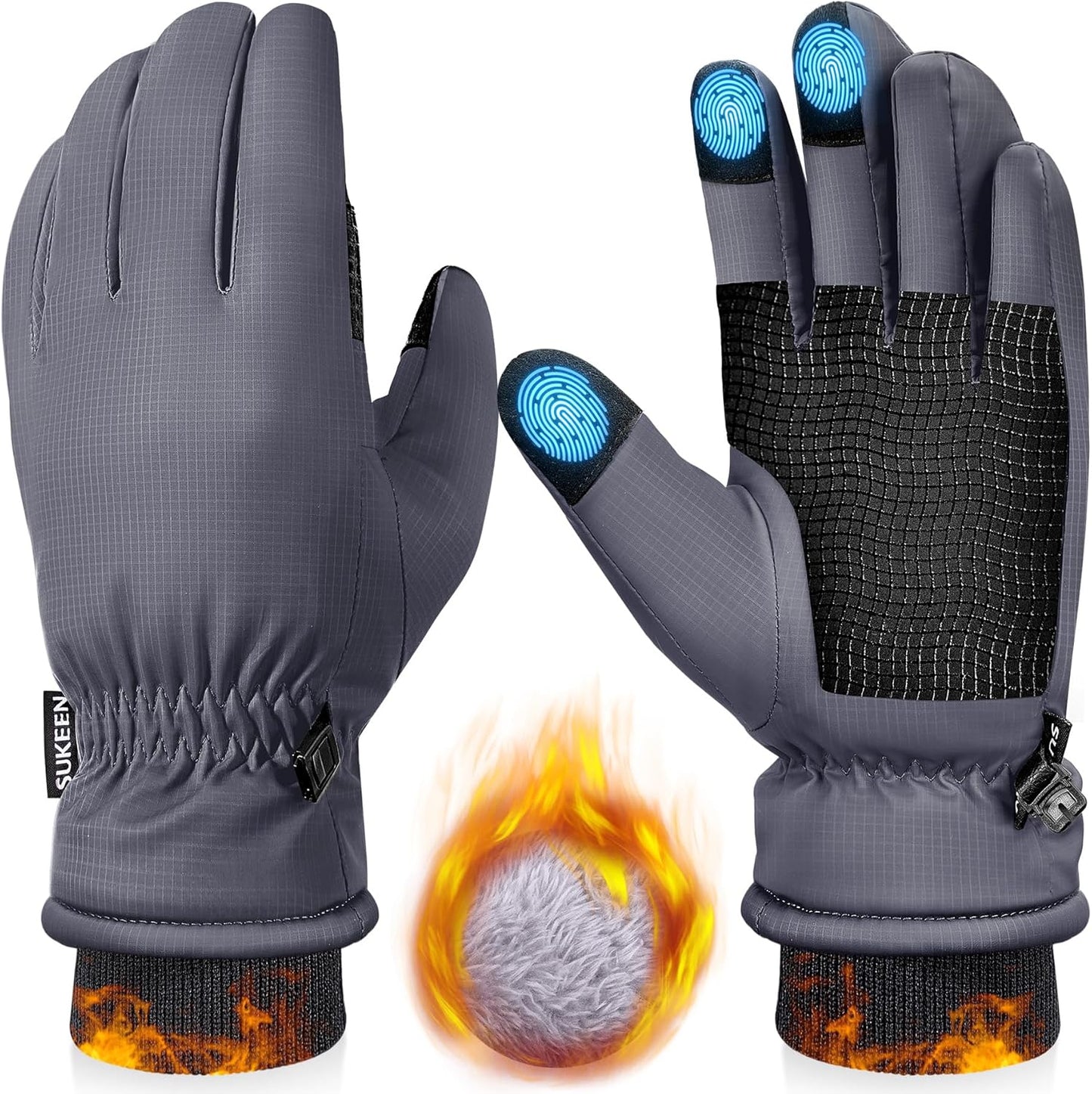 Sukeen Winter Warm Touch Screen Gloves - Windproof & Cozy