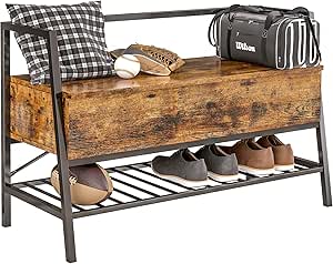 IRONCK Storage Bench with Lift Top Box for Entryway Organization