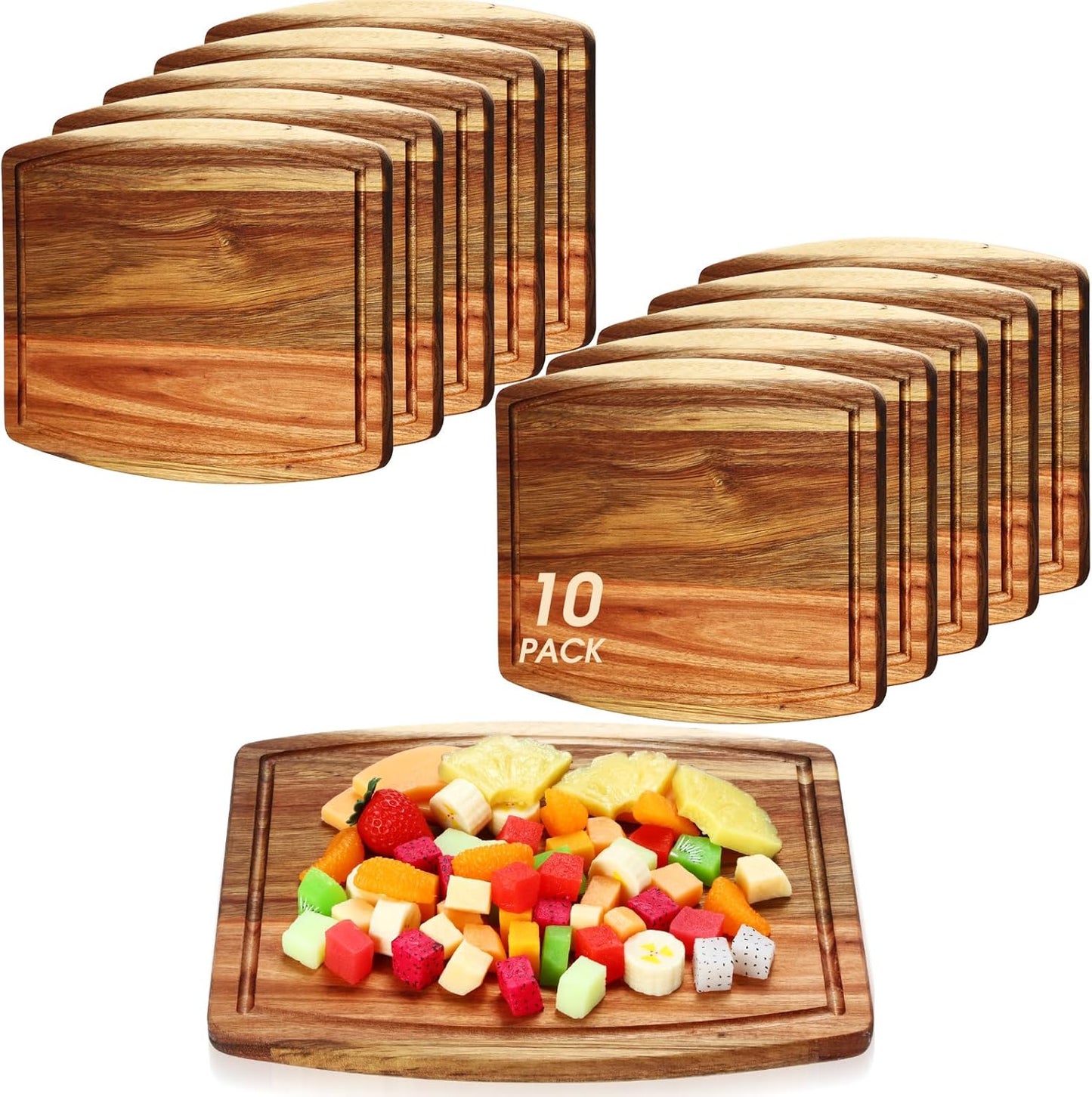 Kigley Acacia Wood Cutting Boards for Engraving and Serving
