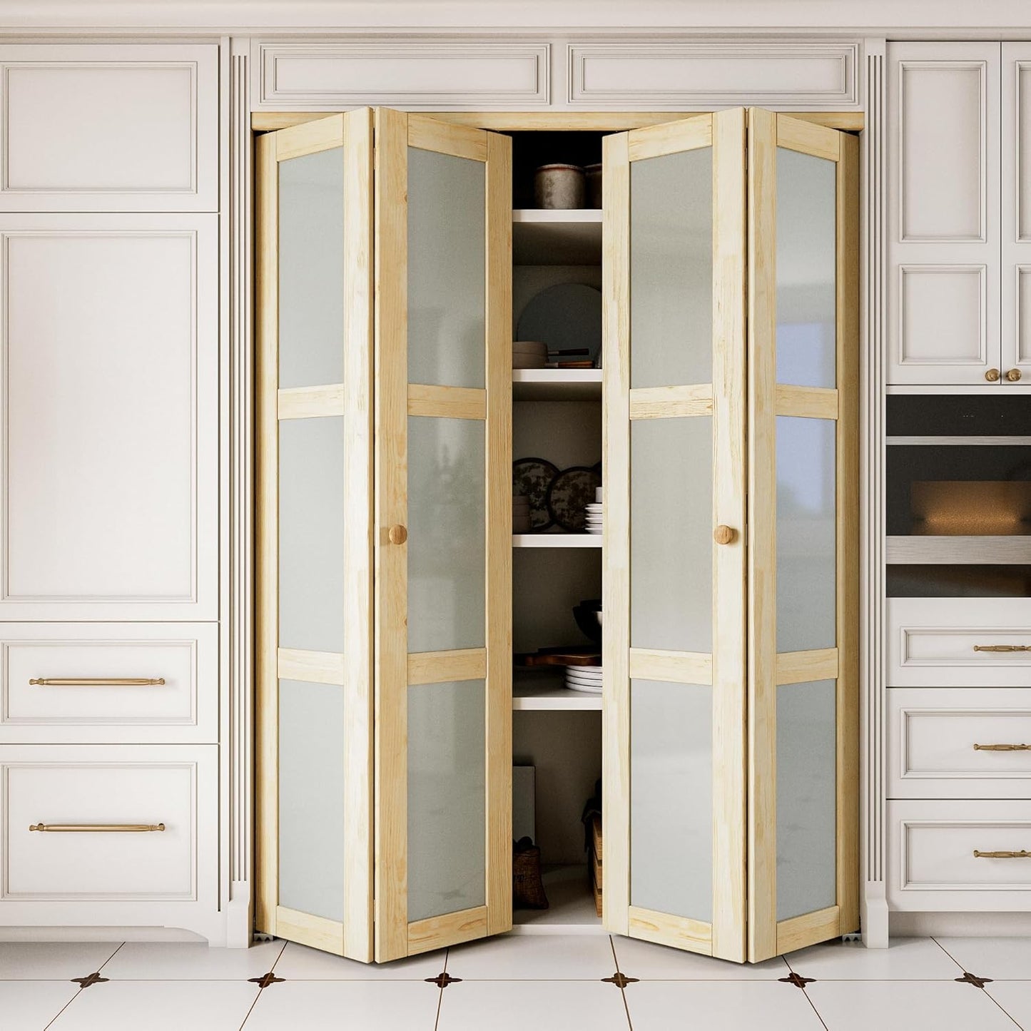 Bifold Doors with Frosted Glass for Elegant Home Interiors