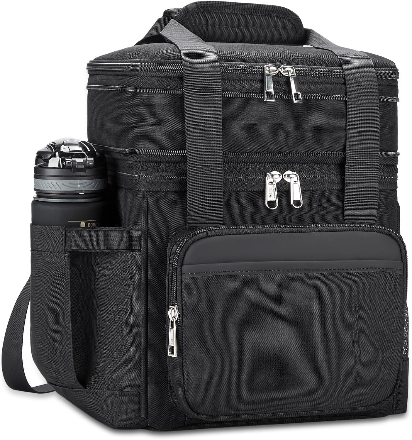 Insulated Lunch Bag for Men and Women - Double Deck Cooler