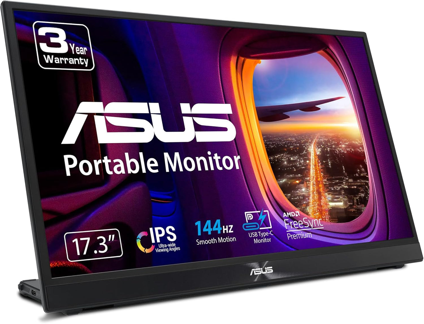 ASUS ZenScreen 17 Portable USB Monitor with 144Hz Refresh Rate