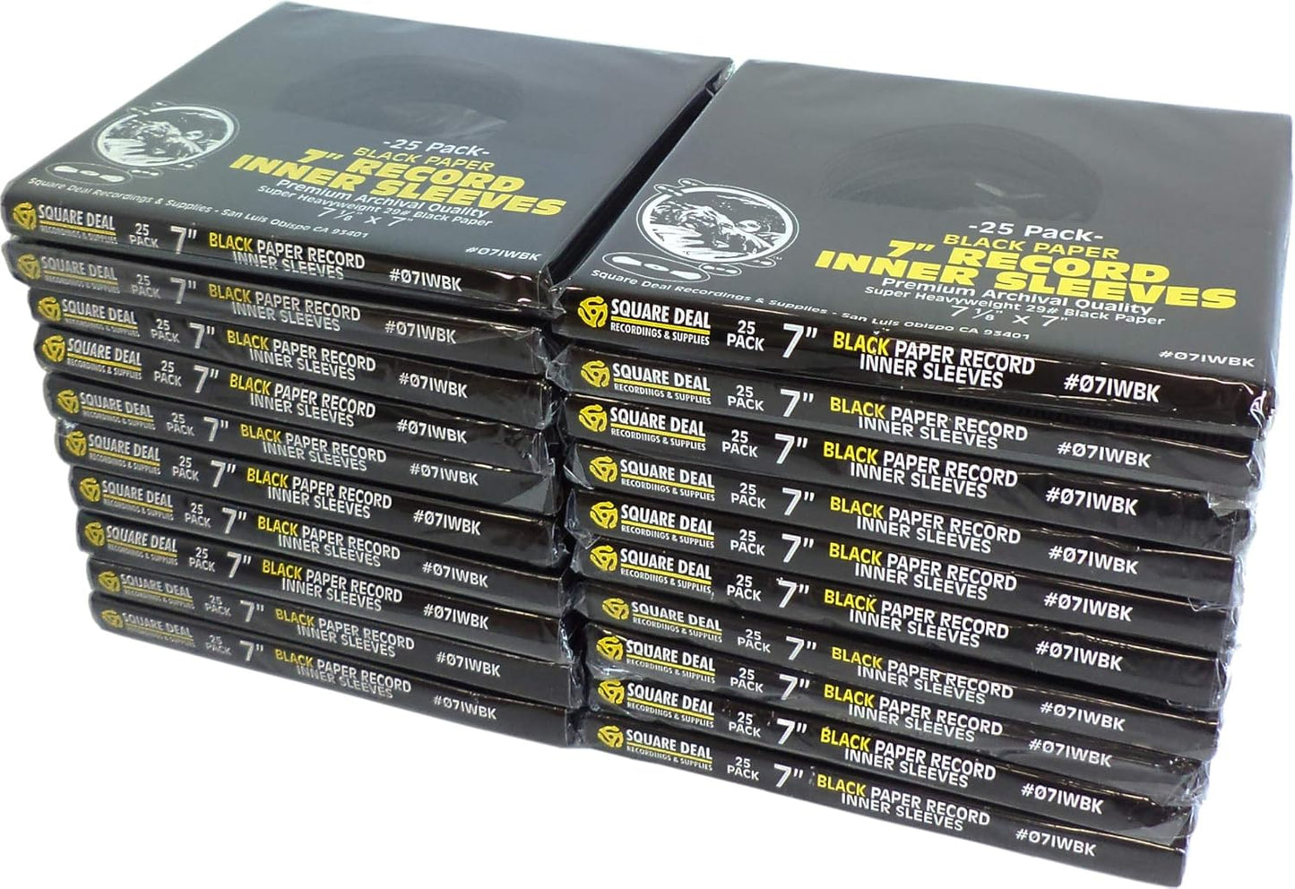 7in 45pm Vinyl Record Inner Sleeves - Archival Quality Set