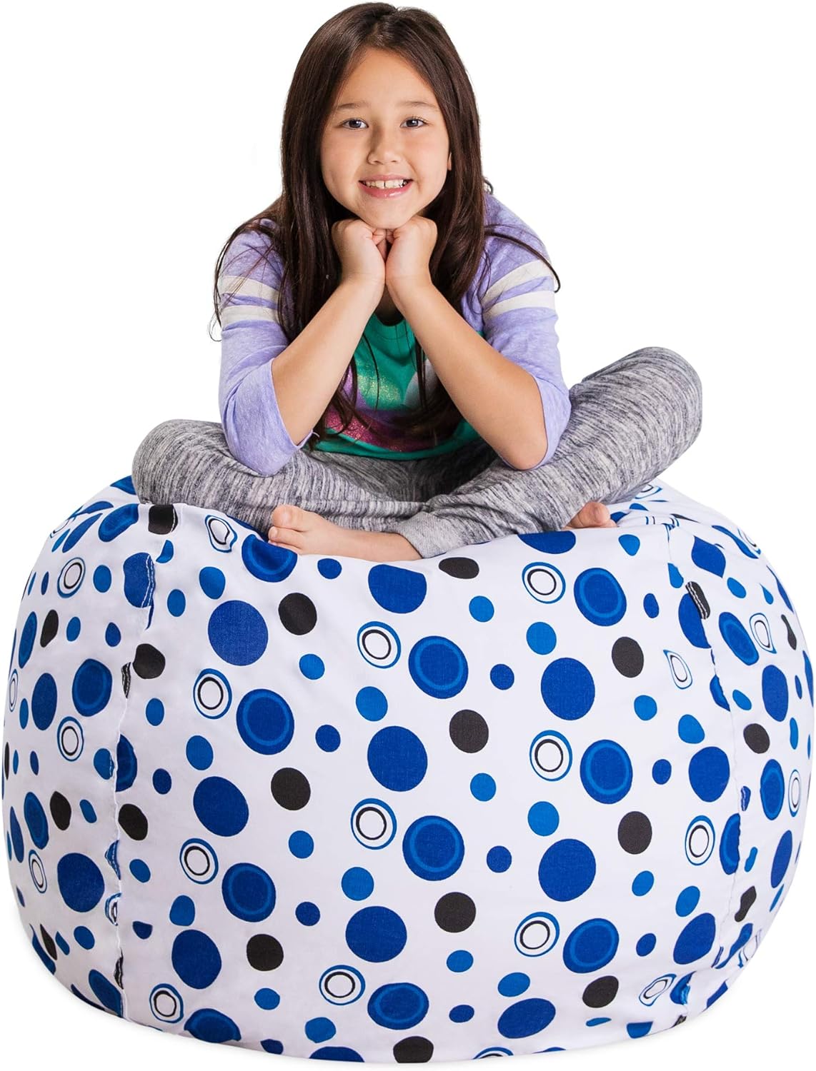 Posh Stuffable Kids Stuffed Animal Storage Bean Bag Chair Cover