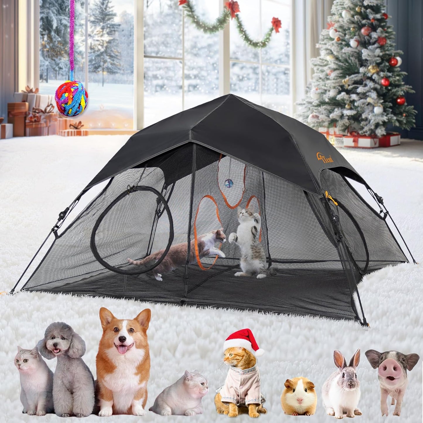 Outdoor Cat Play Tent for Safe Fun Indoors and Outdoors