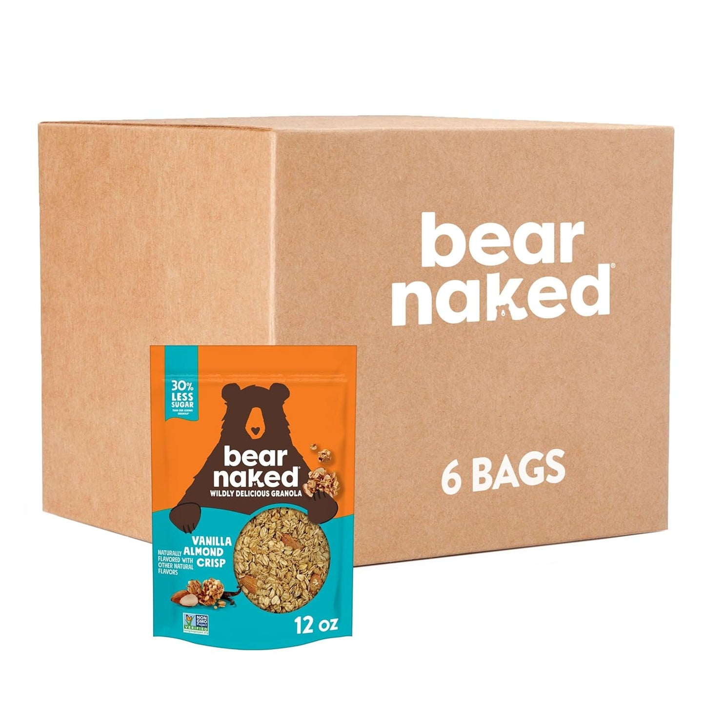 Bear Naked Granola Cereal with Vanilla Almond Crisp Flavor
