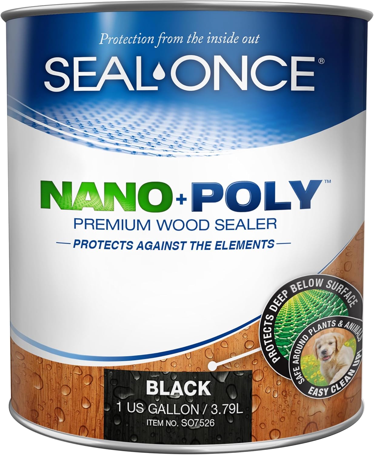 Seal-Once Nano+Poly Wood Sealer - Premium Waterproof Protection